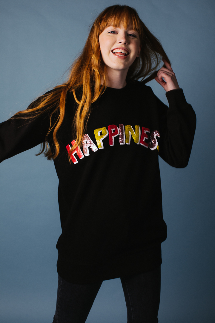 Happiness Oversized Sweatshirt – Unisex