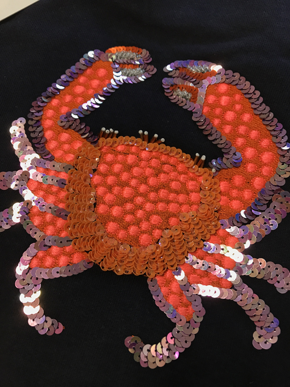 Cora Crab Sweatshirt – Navy